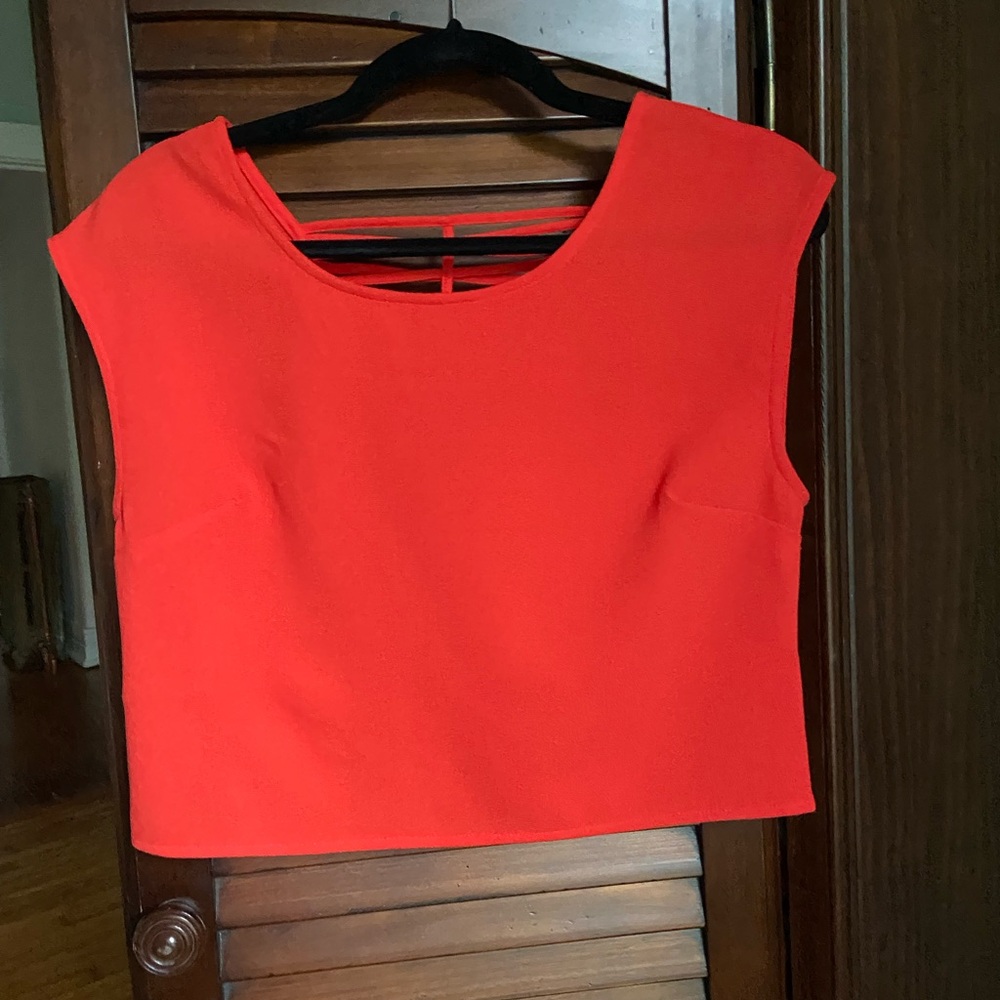 Express Vibrant Red Crop Top